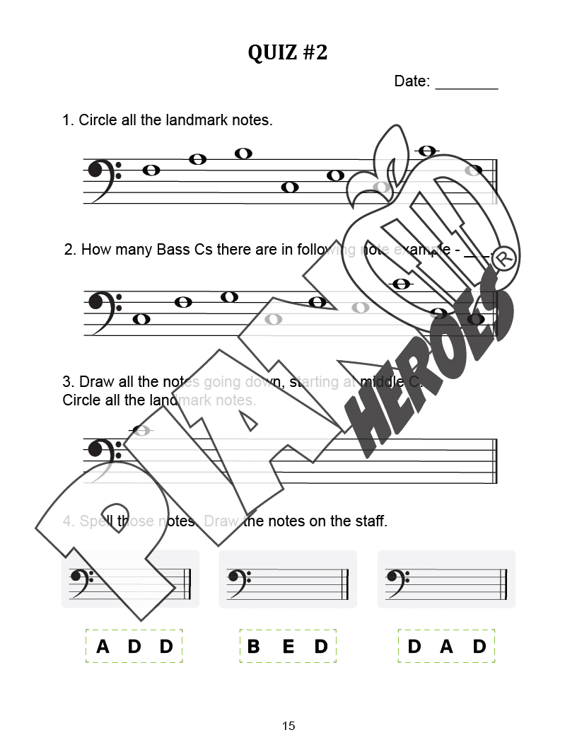 20-Day Bass Clef Candy Shop Challenge – Sweeten Your Students’ Note Reading! 🍬🎵