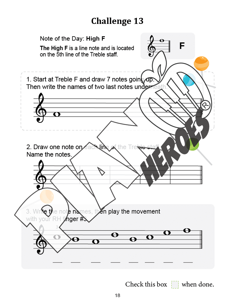 20-Day Treble Clef Candy Shop Challenge – A Sweet & Simple Way to Master Treble Clef Notes! 🍭🎶