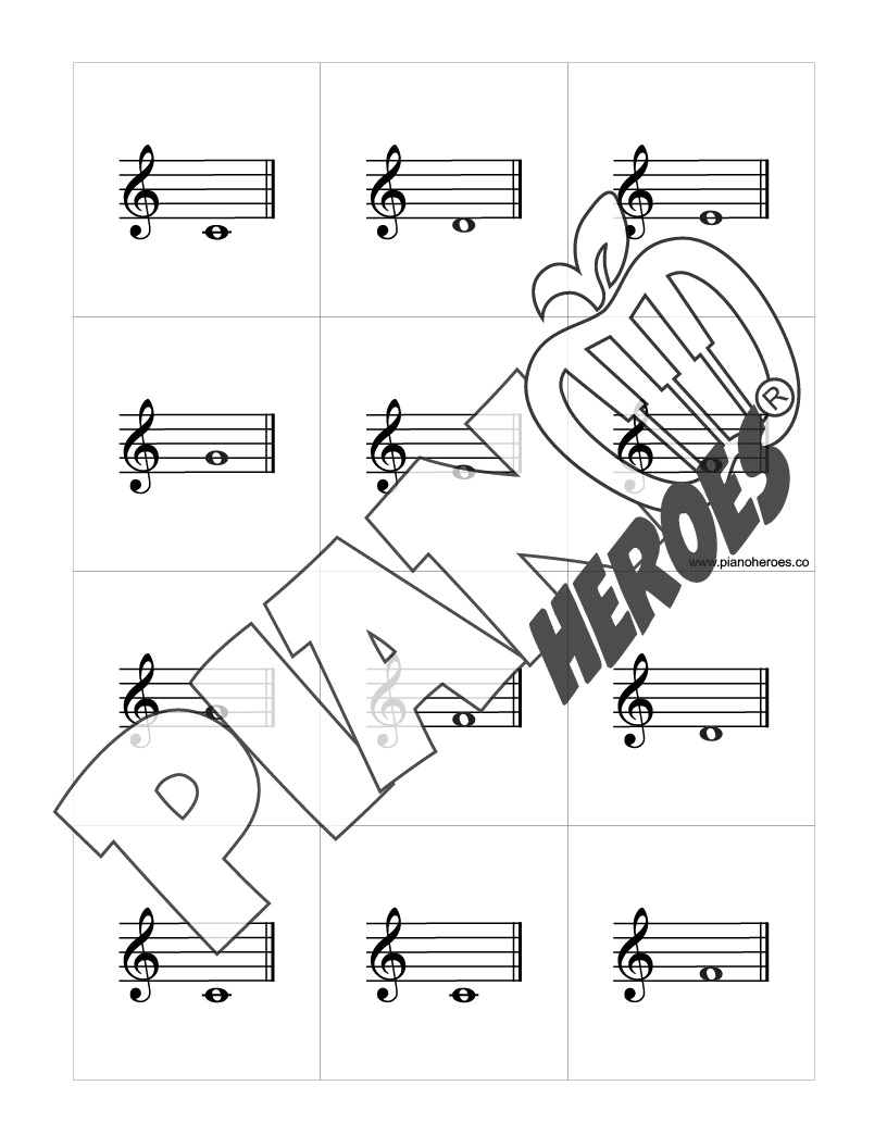 Christmas Tree Treble Note Game (Mission Adventure)
