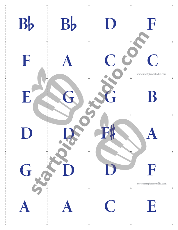 Pirate Chord Bingo