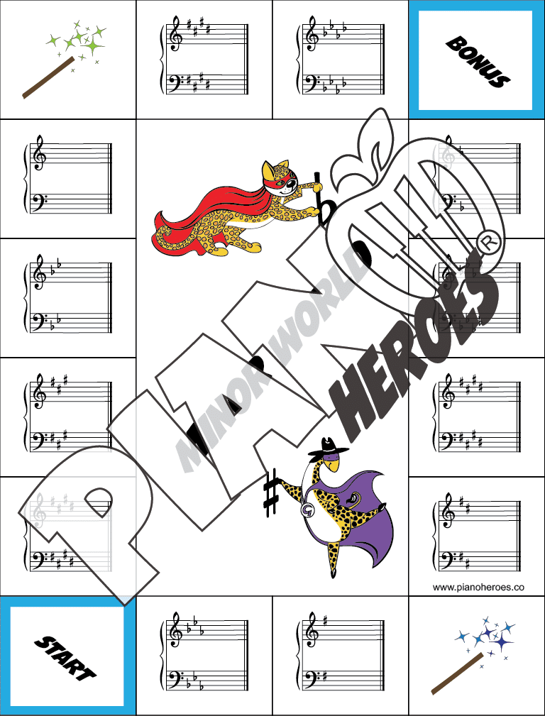 Minor World – Master Minor Key Signatures with Piano Heroes! 🎵🌍
