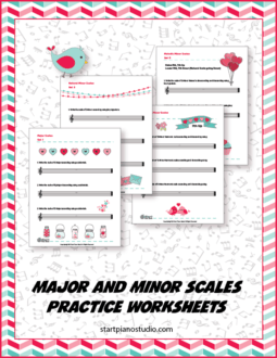 Major and Minor Scale Worksheets