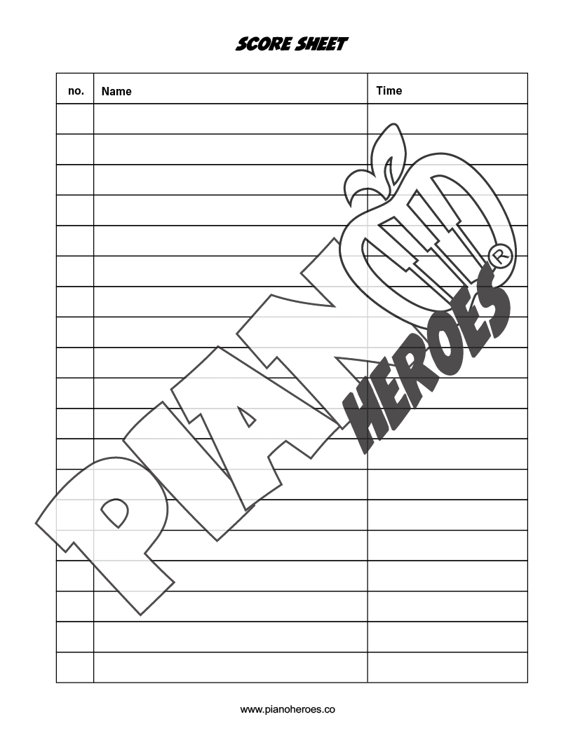 Superhero Treble Note Clip Cards
