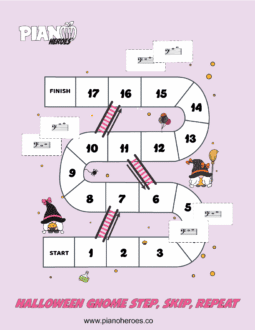 Halloween Gnome Steps and Skips