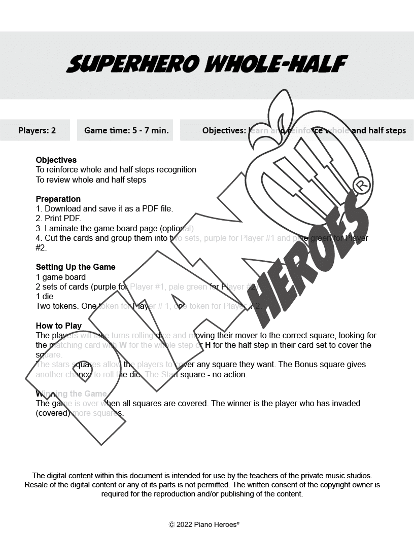 Superhero Whole-Half