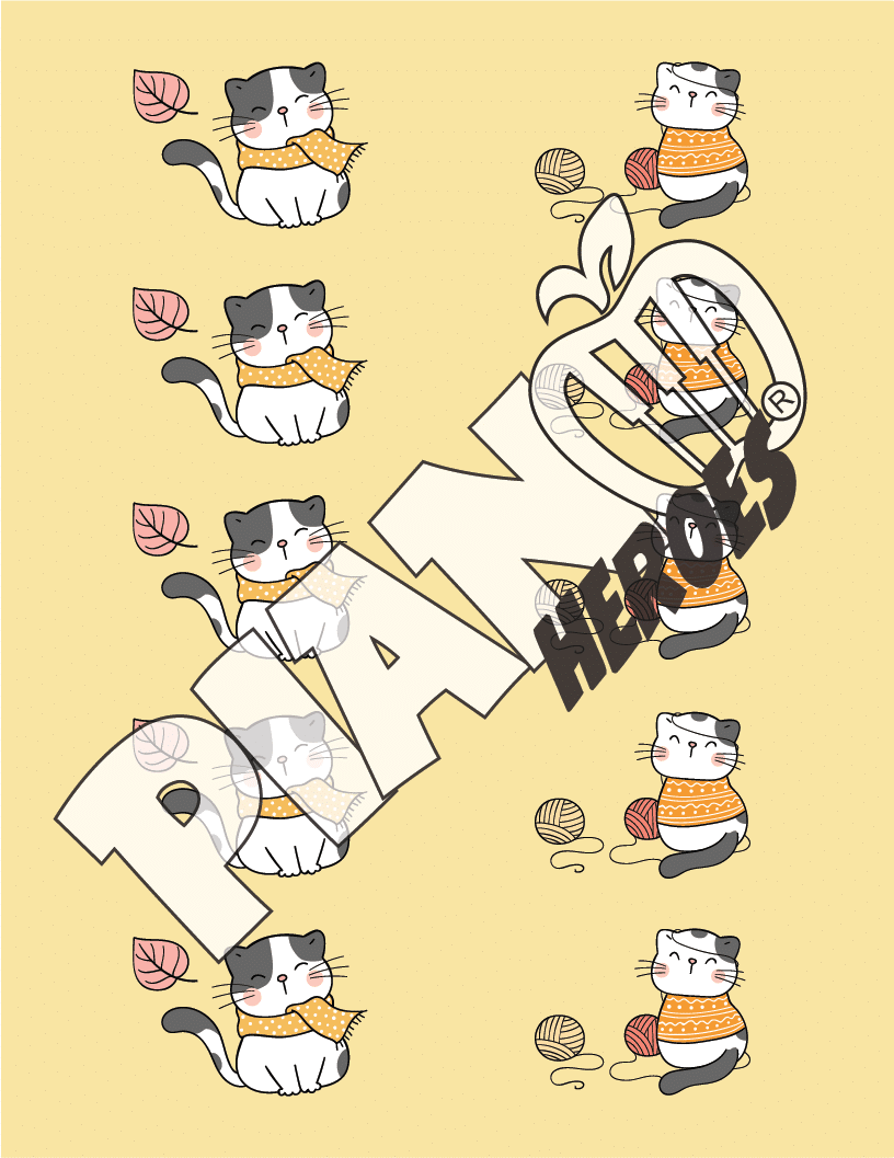 Fall Kittens Step and Skip