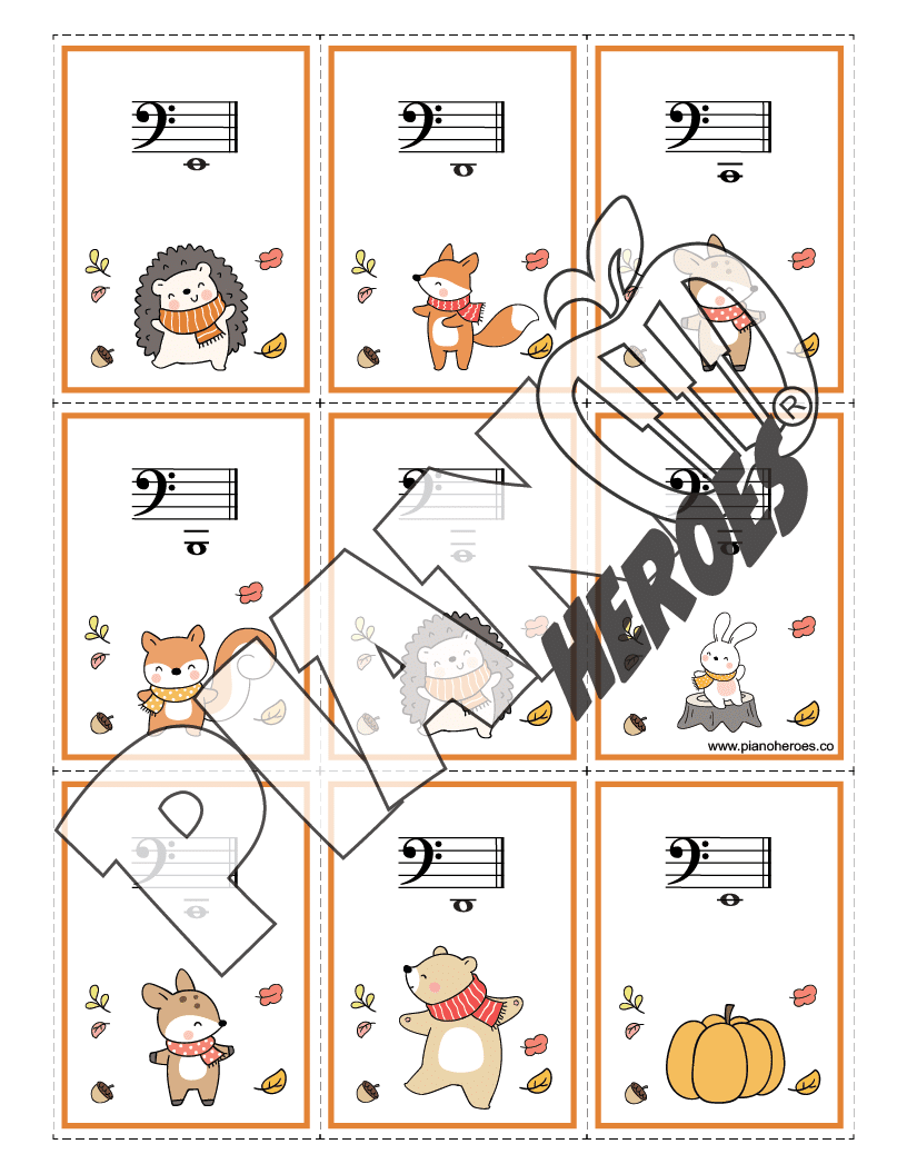 Ledger Line Note Flashcards