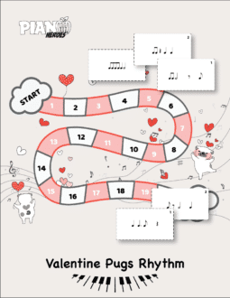 Valentine Pugs Rhythm